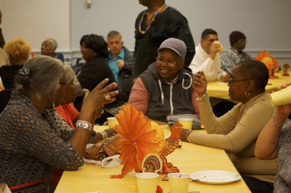 Thanksgiving Dinner With Chosen Family At SAGE-GRIOT Innovative Senior Center Of Brooklyn. Photo Courtesy Of SAGE.